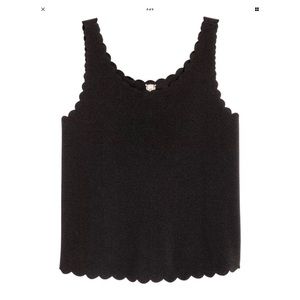 ❌SOLD❌ H&M divided scalloped trim tank top size L
